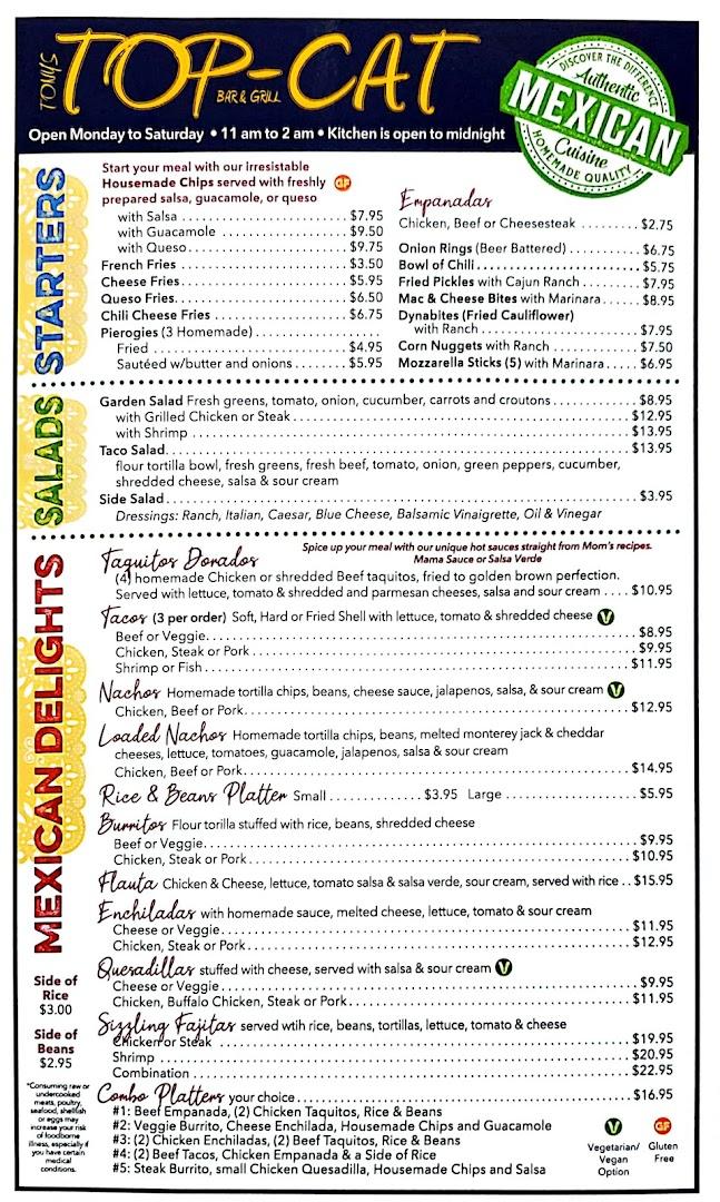Tony's Top-Cat Bar & Grill